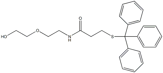 alpha-Hydroxy-omega-tritylthio poly(ethylene glycol) (PEG-MW 10.000 Dalton) 구조식 이미지