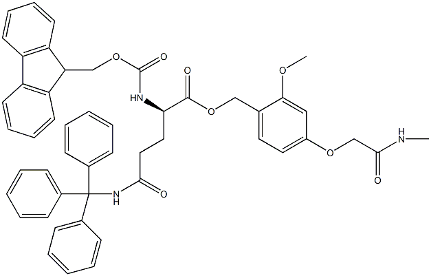 Fmoc-D-Gln(Trt)-AC TG 구조식 이미지