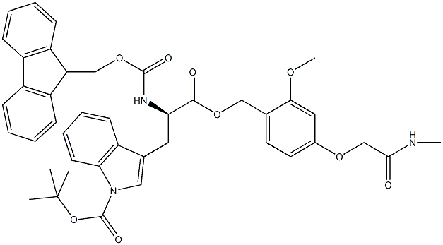 Fmoc-D-Trp(Boc)-AC TG 구조식 이미지