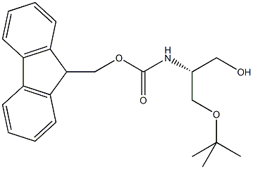 N-alpha-(9-Fluorenylmethyloxycarbonyl)-O-t-butyl-L-serinol 구조식 이미지