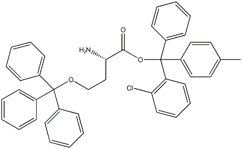 H-L-HSE(TRT)-2-CHLOROTRITYL RESIN 구조식 이미지