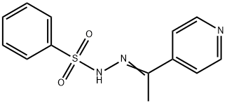 N-[(E)-1-pyridin-4-ylethylideneamino]benzenesulfonamide 구조식 이미지