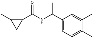 N-[1-(3,4-dimethylphenyl)ethyl]-2-methylcyclopropane-1-carboxamide Structure