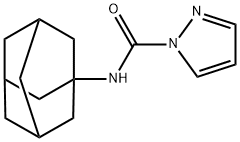 N-(1-adamantyl)pyrazole-1-carboxamide Structure