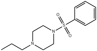 1-(benzenesulfonyl)-4-propylpiperazine 구조식 이미지