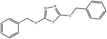 2,5-bis(benzylsulfanyl)-1,3,4-thiadiazole 구조식 이미지