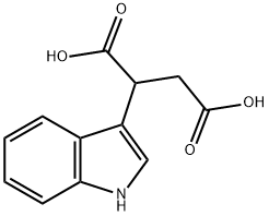 2-(1H-indol-3-yl)butanedioic acid 구조식 이미지