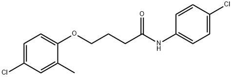 4-(4-chloro-2-methylphenoxy)-N-(4-chlorophenyl)butanamide Structure