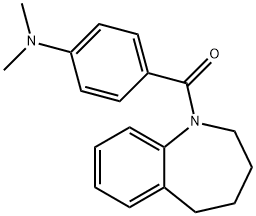 [4-(dimethylamino)phenyl]-(2,3,4,5-tetrahydro-1-benzazepin-1-yl)methanone Structure