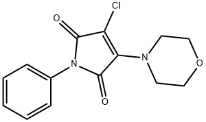 3-chloro-4-morpholin-4-yl-1-phenylpyrrole-2,5-dione Structure