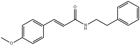 (E)-3-(4-methoxyphenyl)-N-(2-phenylethyl)prop-2-enamide 구조식 이미지