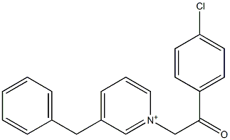 2-(3-benzylpyridin-1-ium-1-yl)-1-(4-chlorophenyl)ethanone Structure