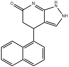 4-naphthalen-1-yl-1,2,4,5-tetrahydropyrazolo[3,4-b]pyridin-6-one 구조식 이미지