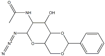 N-(6-azido-8-hydroxy-2-phenyl-4,4a,6,7,8,8a-hexahydropyrano[3,2-d][1,3]dioxin-7-yl)acetamide Structure