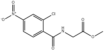 methyl 2-[(2-chloro-4-nitrobenzoyl)amino]acetate 구조식 이미지