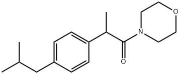 2-[4-(2-methylpropyl)phenyl]-1-morpholin-4-ylpropan-1-one 구조식 이미지