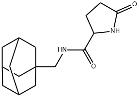 N-(1-adamantylmethyl)-5-oxopyrrolidine-2-carboxamide Structure
