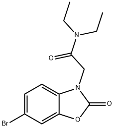 2-(6-bromo-2-oxo-1,3-benzoxazol-3-yl)-N,N-diethylacetamide 구조식 이미지