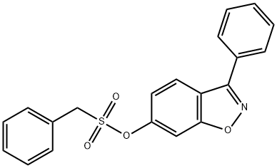 (3-phenyl-1,2-benzoxazol-6-yl) phenylmethanesulfonate Structure