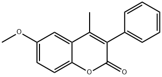 6-methoxy-4-methyl-3-phenylchromen-2-one 구조식 이미지