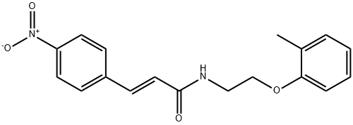 (E)-N-[2-(2-methylphenoxy)ethyl]-3-(4-nitrophenyl)prop-2-enamide Structure