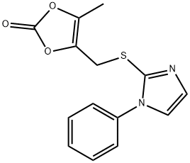 4-methyl-5-[(1-phenylimidazol-2-yl)sulfanylmethyl]-1,3-dioxol-2-one Structure
