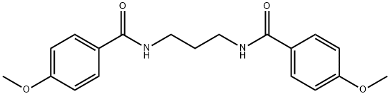 4-methoxy-N-[3-[(4-methoxybenzoyl)amino]propyl]benzamide 구조식 이미지