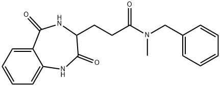 N-benzyl-3-(2,5-dioxo-3,4-dihydro-1H-1,4-benzodiazepin-3-yl)-N-methylpropanamide Structure