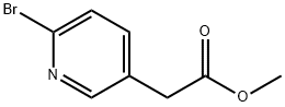(6-bromo-pyridin-3-yl)-acetic acid methyl ester 구조식 이미지