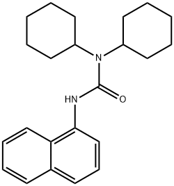 1,1-dicyclohexyl-3-naphthalen-1-ylurea Structure