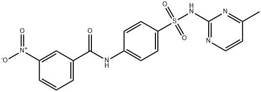 N-[4-[(4-methylpyrimidin-2-yl)sulfamoyl]phenyl]-3-nitrobenzamide Structure