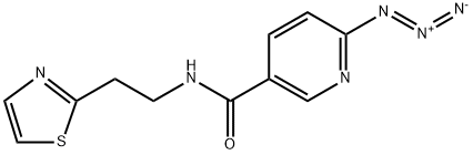 6-azido-N-[2-(1,3-thiazol-2-yl)ethyl]pyridine-3-carboxamide Structure