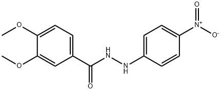 3,4-dimethoxy-N'-(4-nitrophenyl)benzohydrazide Structure