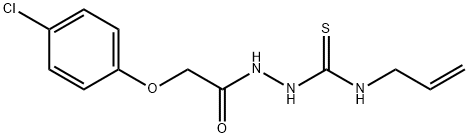 1-[[2-(4-chlorophenoxy)acetyl]amino]-3-prop-2-enylthiourea Structure