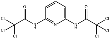 2,2,2-trichloro-N-[6-[(2,2,2-trichloroacetyl)amino]pyridin-2-yl]acetamide Structure