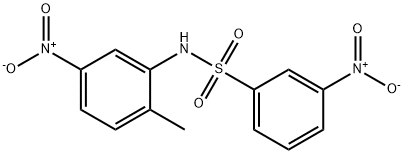 N-(2-methyl-5-nitrophenyl)-3-nitrobenzenesulfonamide 구조식 이미지