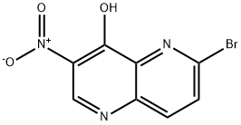 6-Bromo-3-nitro-1H-[1,5]naphthyridin-4-one 구조식 이미지