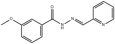 3-methoxy-N-[(E)-pyridin-2-ylmethylideneamino]benzamide 구조식 이미지