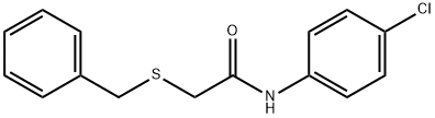 2-benzylsulfanyl-N-(4-chlorophenyl)acetamide 구조식 이미지