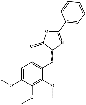 (4Z)-2-phenyl-4-[(2,3,4-trimethoxyphenyl)methylidene]-1,3-oxazol-5-one Structure