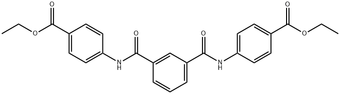 ethyl 4-[[3-[(4-ethoxycarbonylphenyl)carbamoyl]benzoyl]amino]benzoate 구조식 이미지