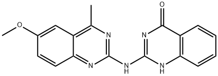 2-[(6-methoxy-4-methylquinazolin-2-yl)amino]-1H-quinazolin-4-one 구조식 이미지