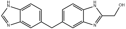 [6-[[2-(hydroxymethyl)-3H-benzimidazol-5-yl]methyl]-1H-benzimidazol-2-yl]methanol Structure