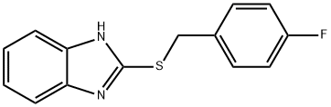 2-[(4-fluorophenyl)methylsulfanyl]-1H-benzimidazole 구조식 이미지