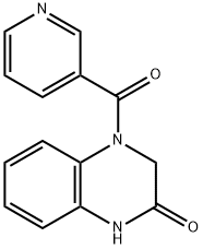 4-(pyridine-3-carbonyl)-1,3-dihydroquinoxalin-2-one 구조식 이미지