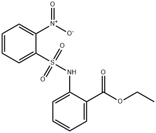 ethyl 2-[(2-nitrophenyl)sulfonylamino]benzoate 구조식 이미지