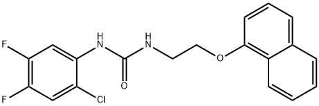 1-(2-chloro-4,5-difluorophenyl)-3-(2-naphthalen-1-yloxyethyl)urea 구조식 이미지