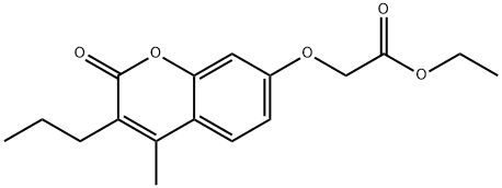 ethyl 2-(4-methyl-2-oxo-3-propylchromen-7-yl)oxyacetate Structure