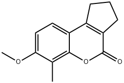 7-methoxy-6-methyl-2,3-dihydro-1H-cyclopenta[c]chromen-4-one 구조식 이미지