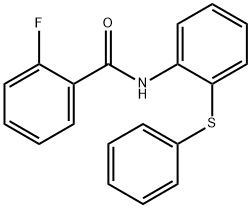 2-fluoro-N-(2-phenylsulfanylphenyl)benzamide 구조식 이미지